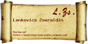 Lenkovics Zseraldin névjegykártya